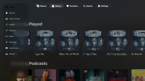Bibliotheek op de Apple TV